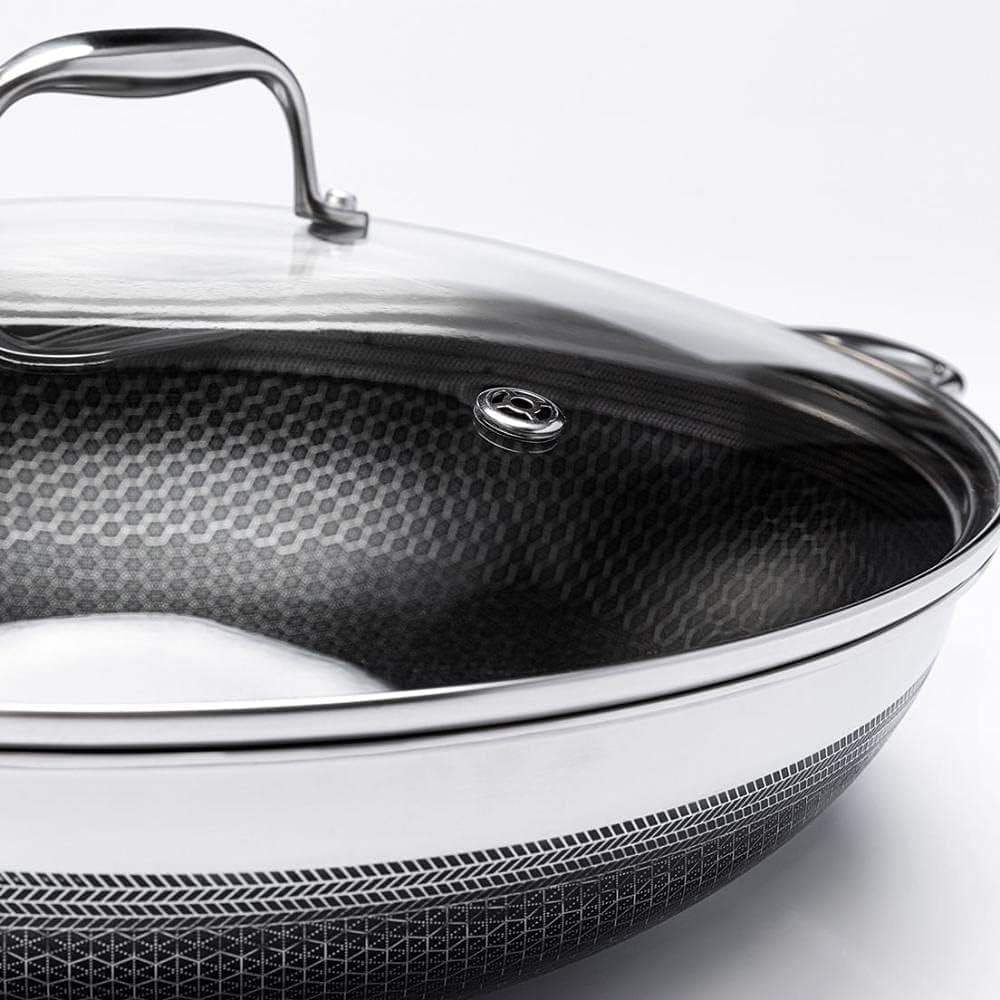 Panela Wok em aço Inox 34cm 5l Oxford Hive - Image 2