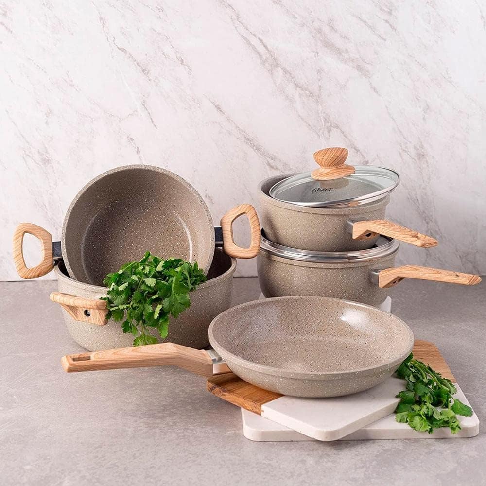 Conjunto de Panelas Oster Marble Eddition - 5 peças Cinza Du... - Image 7