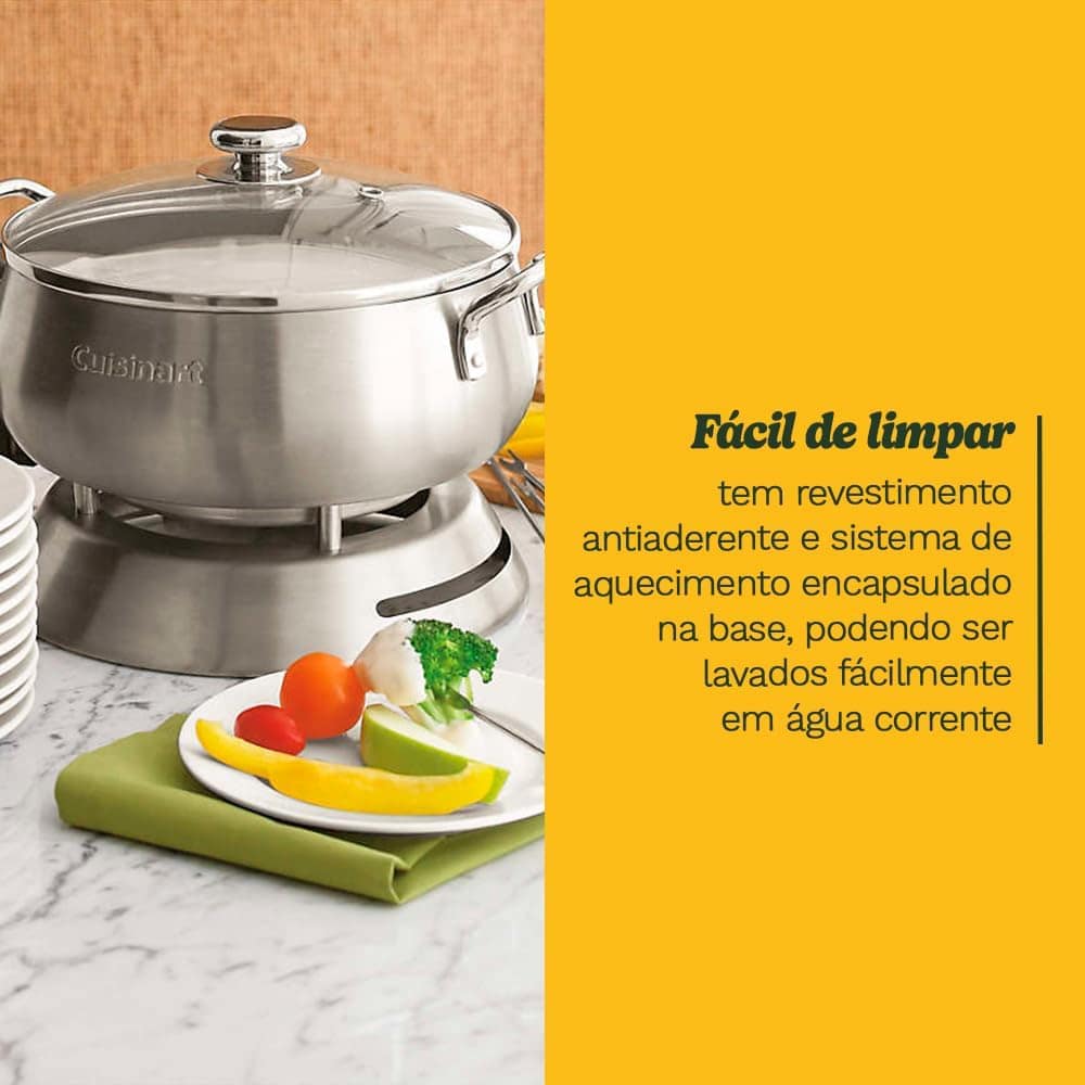 Cuisinart, Panela Elétrica com acessórios para Fondue em Aço... - Image 3