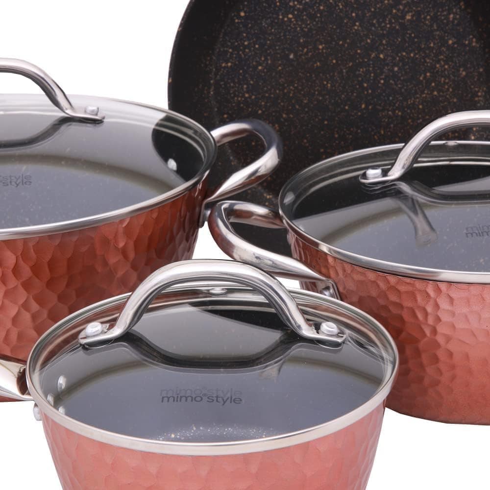 Mimo Style Conjunto Quatro Panelas de Indução Bronce, Feitas... - Image 2