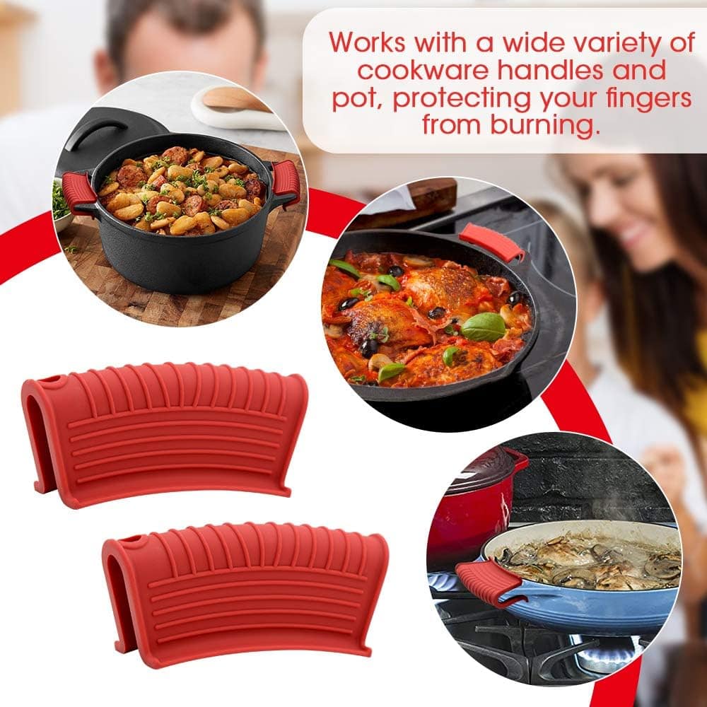AHIW Suporte de silicone para panela quente com alça de frig... - Image 6