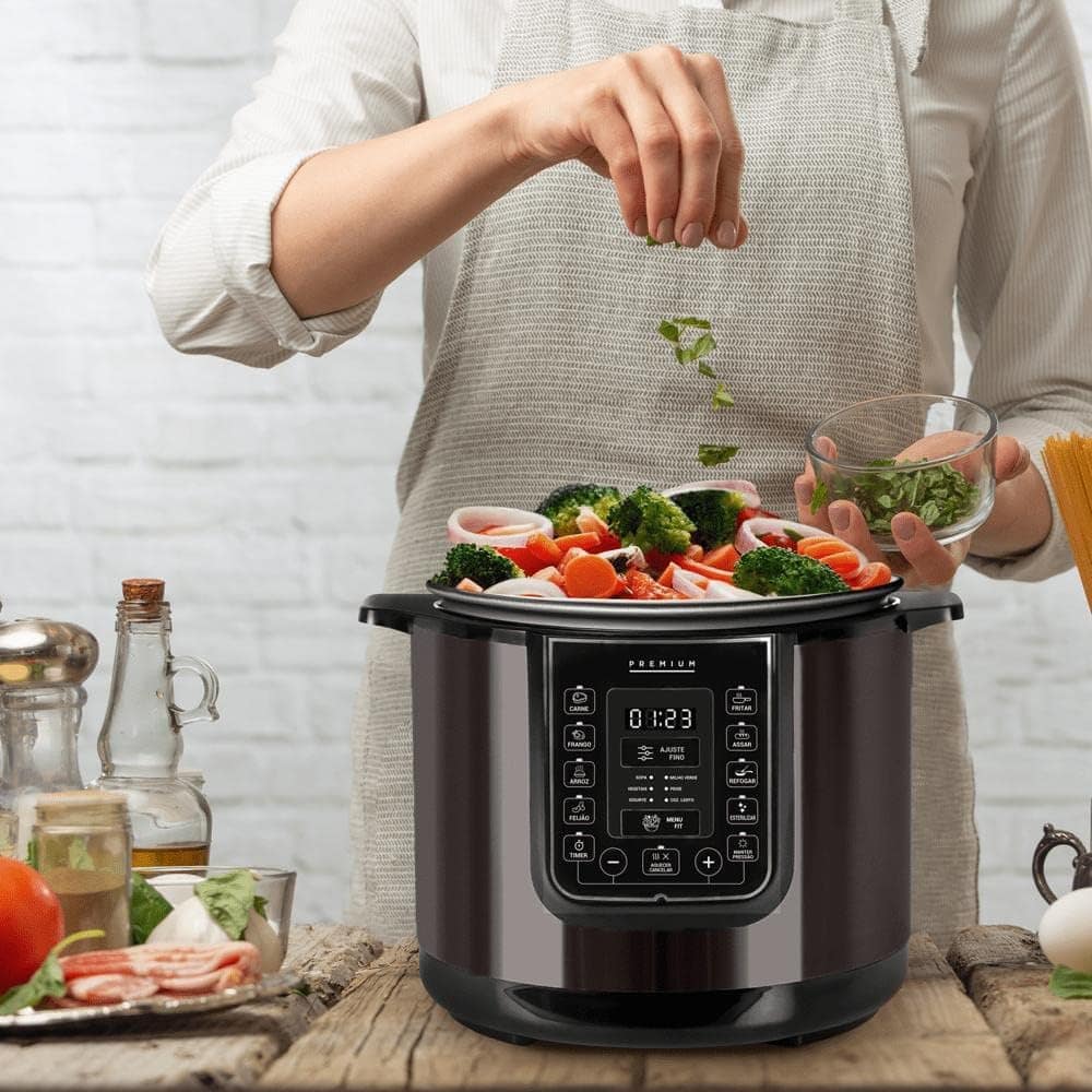 Panela de Pressão Elétrica 6l Eos Multicooker Digital Titani... - Image 5