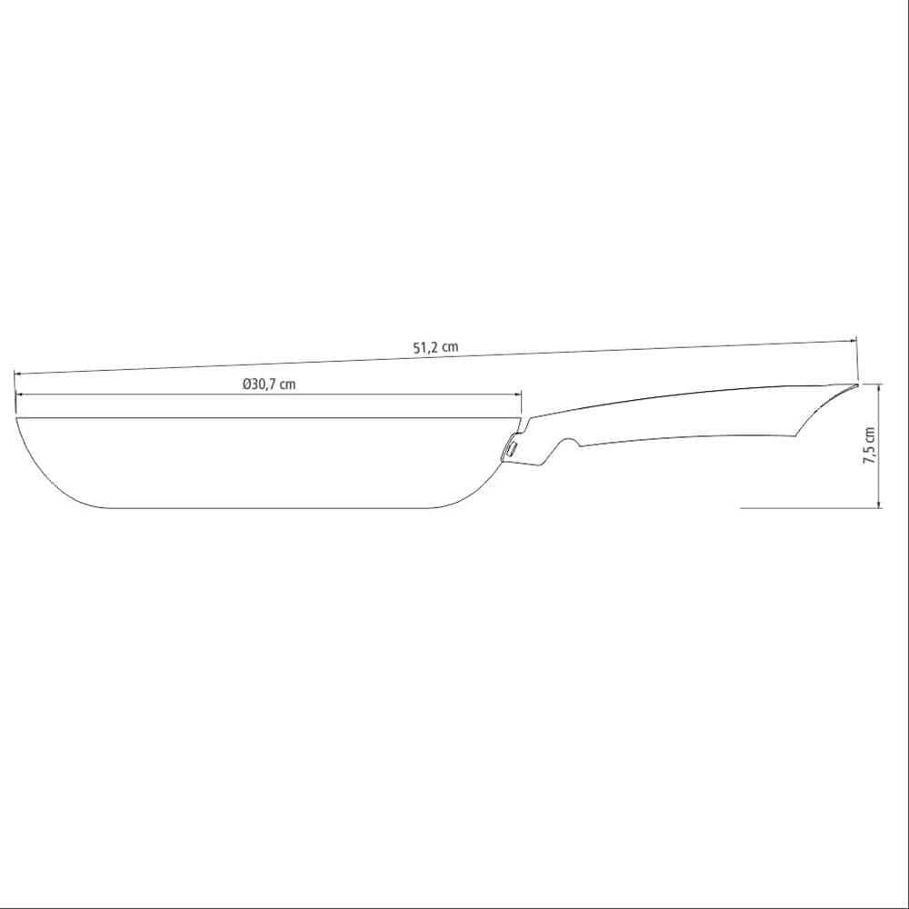 Frigideira Tramontina Trento em Ferro Esmaltado com Revestim... - Image 4