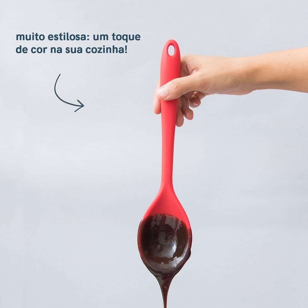 Oikos - Colher de Silicone Vermelha - Image 5
