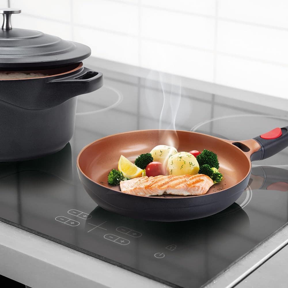 Frigideira Cerâmica com Cabo Destacável 24 cm Preta Le Cook - Image 8