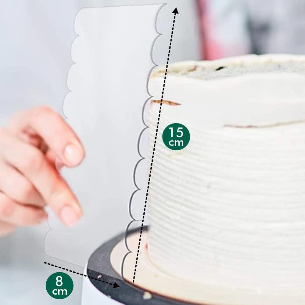 Kit Espátulas Acrílico Para Bolo 6 Unidades Com 12 Modelos - Image 3