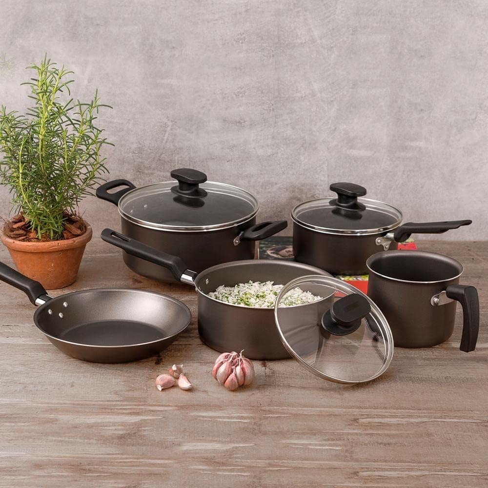 Jogo De Panelas De Alumínio Com Revestimiento Interno Antiad... - Image 3