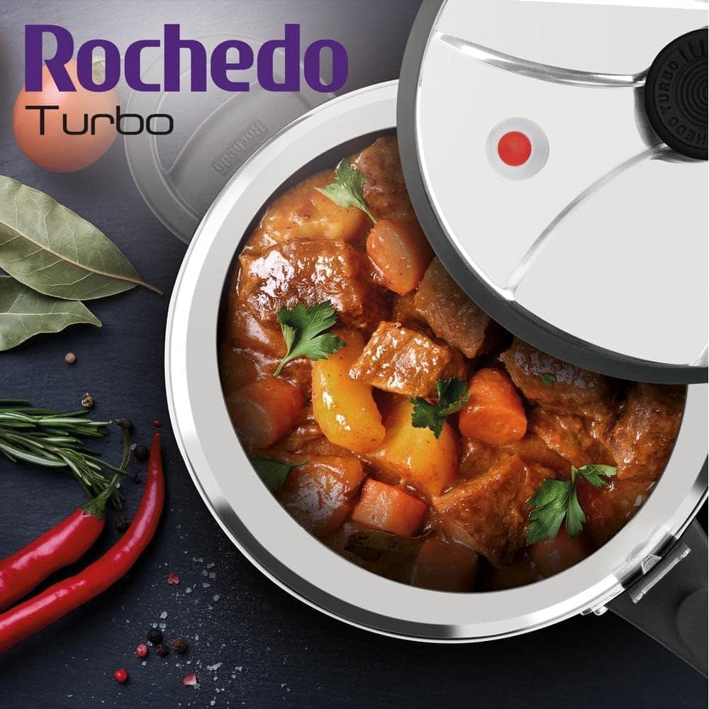 Panela de Pressão Rochedo Turbo Alumínio Polido 7 Litros - Image 4