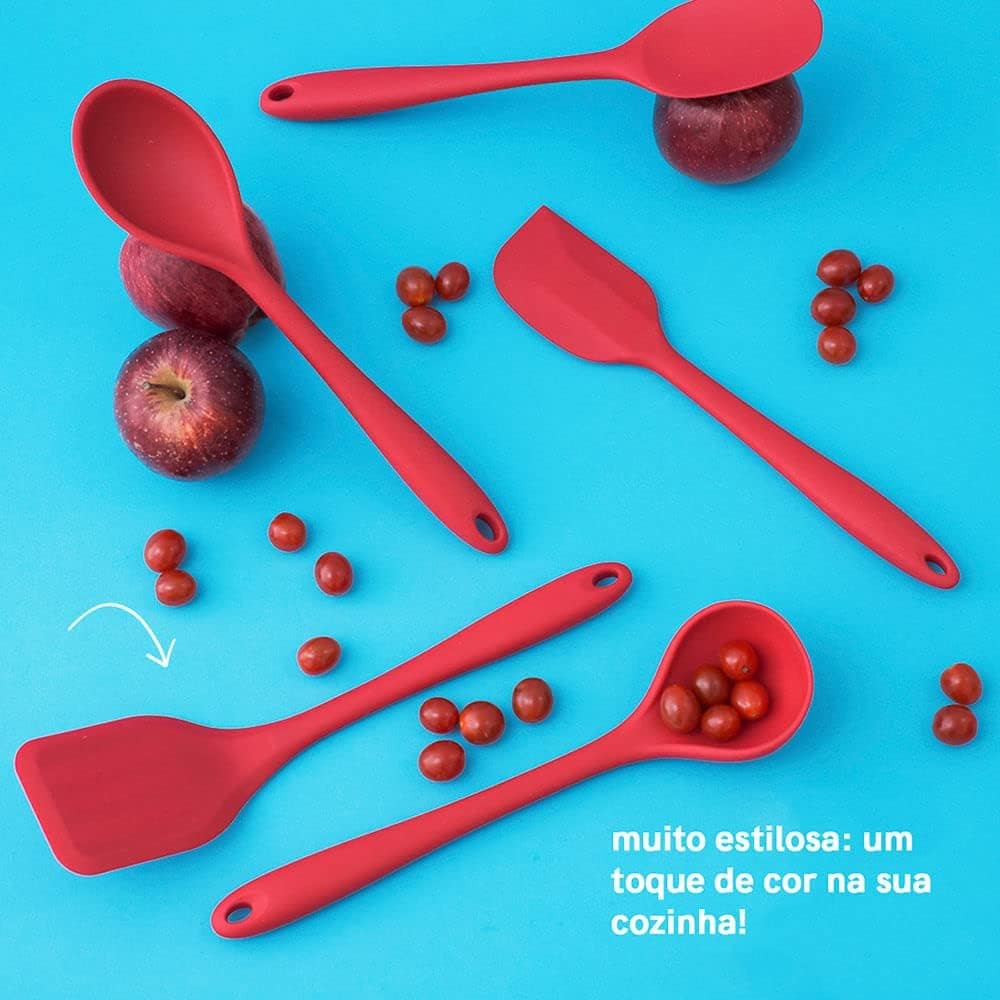 Oikos - Espátula de Silicone Reta Vermelha - Image 5