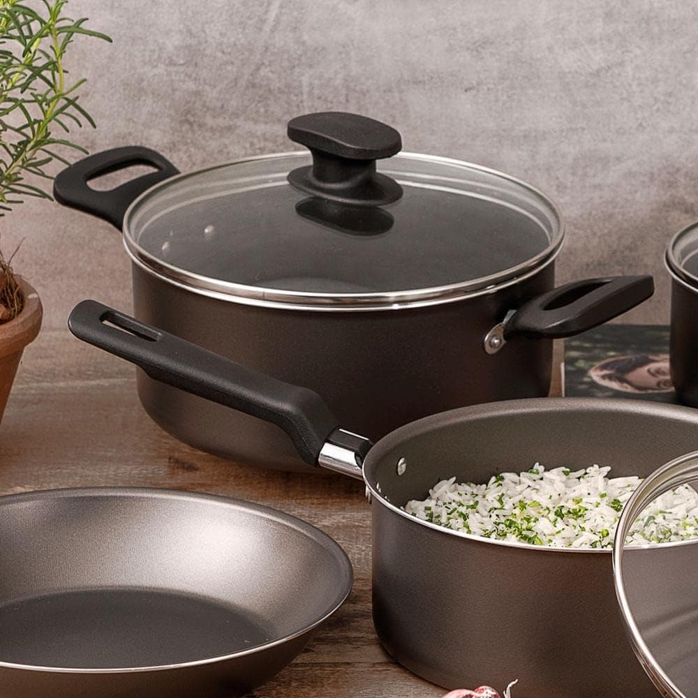 Jogo De Panelas De Alumínio Com Revestimiento Interno Antiad... - Image 8