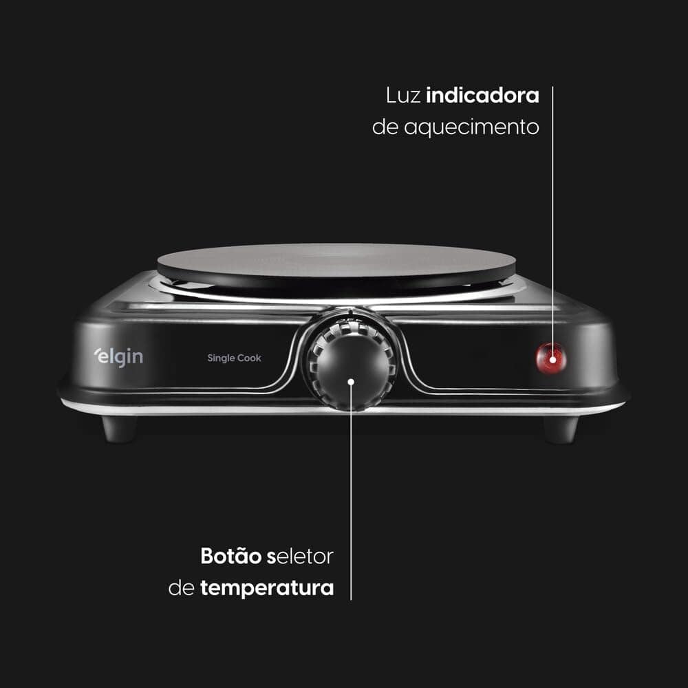 Fogão Elétrico Portátil Cooktop Elgin Single Cook 1 Boca - 2... - Image 4