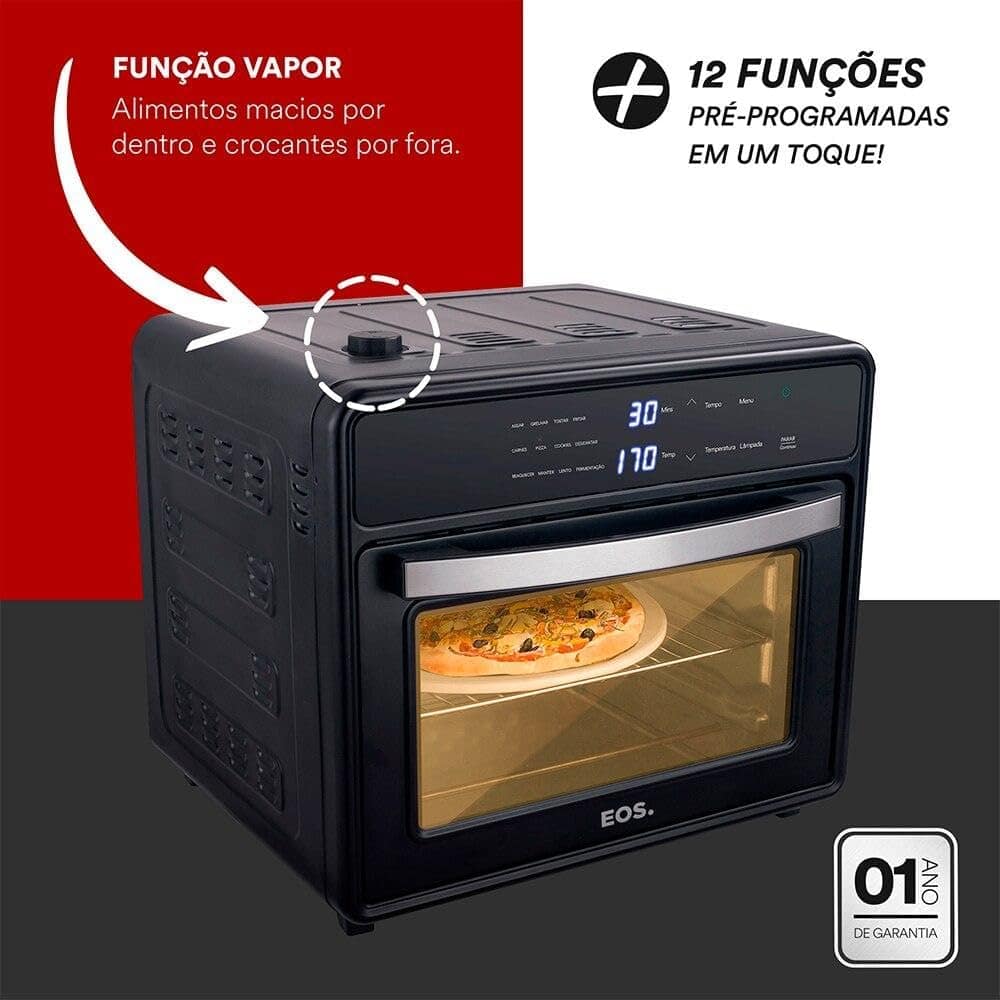 Forno Elétrico e Air Fryer Oven Pizza Eos 30 Litros Premium ... - Image 2