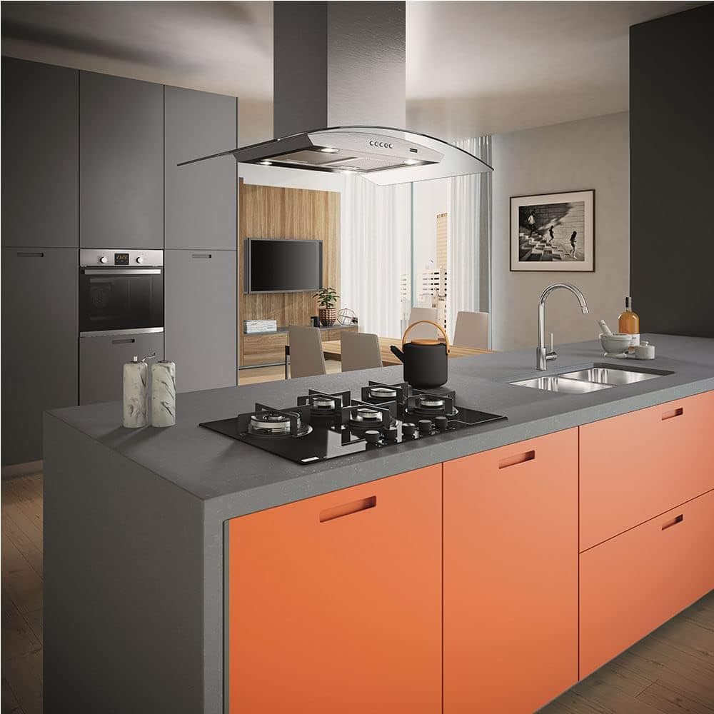 COIFA ILHA VIDRO CURVO GLASS CLASSIC FRANKE, Aço Inox, 90CM ... - Image 3