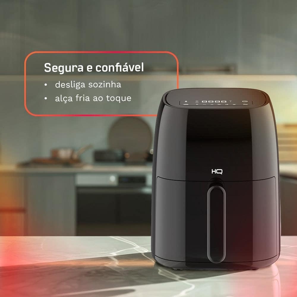 Fritadeira Sem Óleo AirFryer HQ 4,8 litros Digital Preto HQ-... | É bom mesmo? Descubra antes de comprar - Image 7