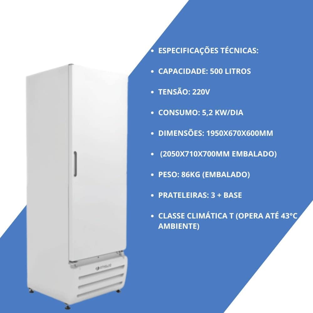 FREEZER VERTICAL ISIS FV500B2PORTA SOLIDA 500L - BRANCO - 22... - Image 3
