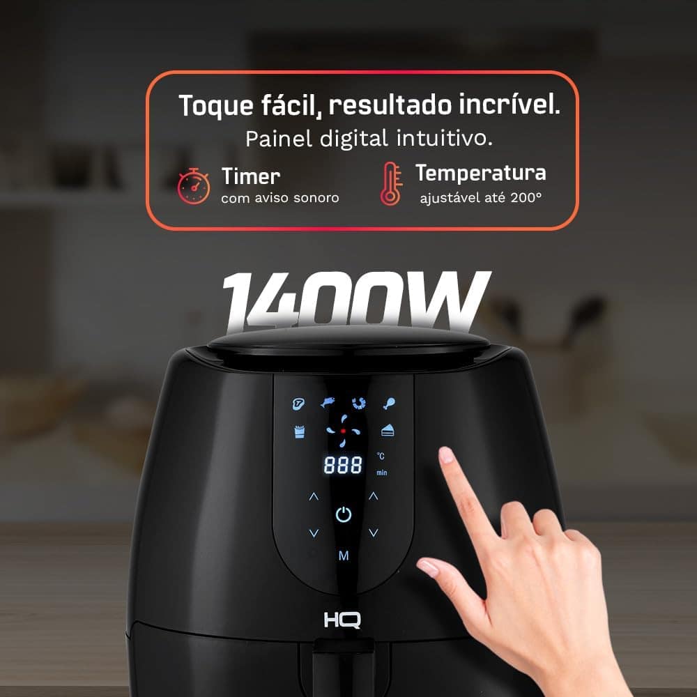 Fritadeira Sem Óleo AirFryer HQ 5 litros Digital Preto HQ-AF... | É bom mesmo? Descubra antes de comprar - Image 5