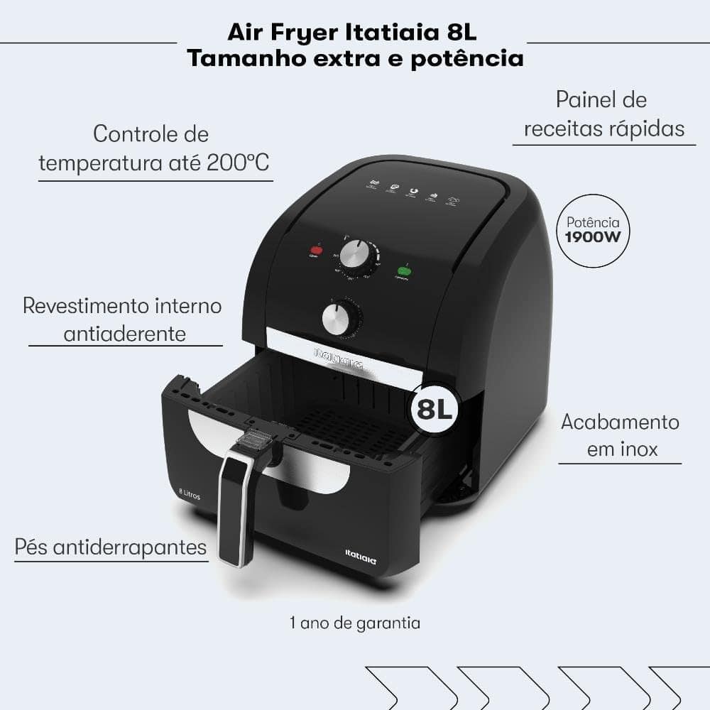 Fritadeira Air Fryer Itatiaia 8l 220v | É bom mesmo? Descubra antes de comprar - Image 7