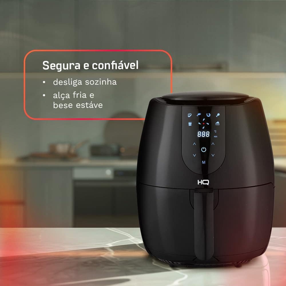 Fritadeira Sem Óleo AirFryer HQ 5 litros Digital Preto HQ-AF... | É bom mesmo? Descubra antes de comprar - Image 6