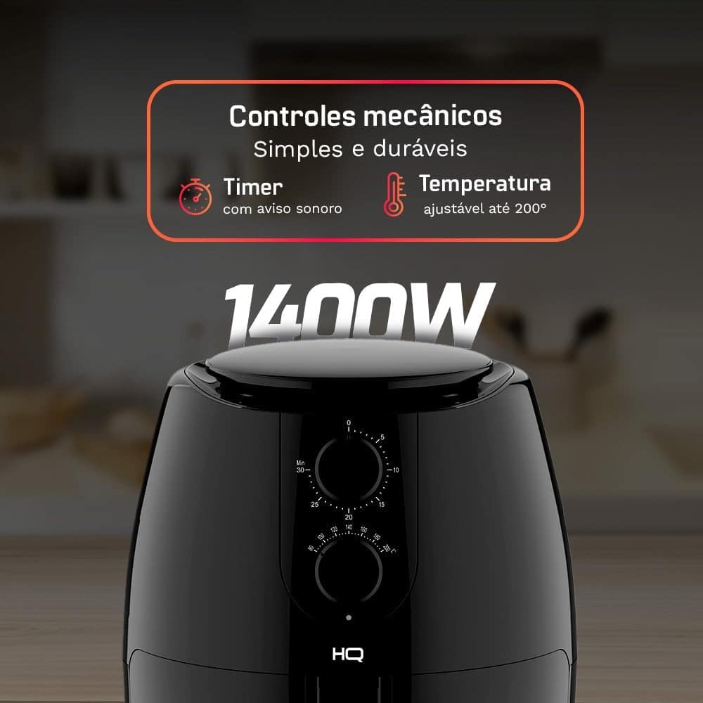 Fritadeira Sem Óleo AirFryer HQ 5 litros Preto HQ-AF5LMP (22... | É bom mesmo? Descubra antes de comprar - Image 4