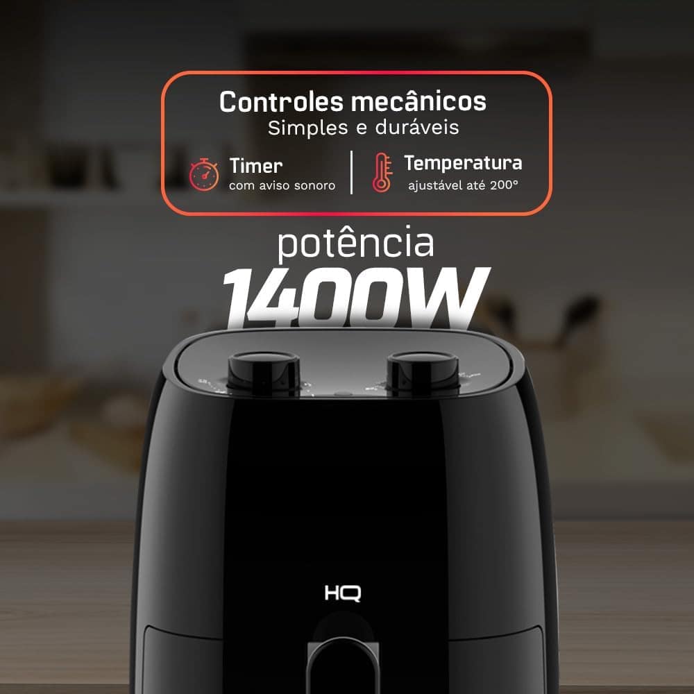 Fritadeira Sem Óleo AirFryer HQ 4,8 litros Digital Preto HQ-... | É bom mesmo? Descubra antes de comprar - Image 5