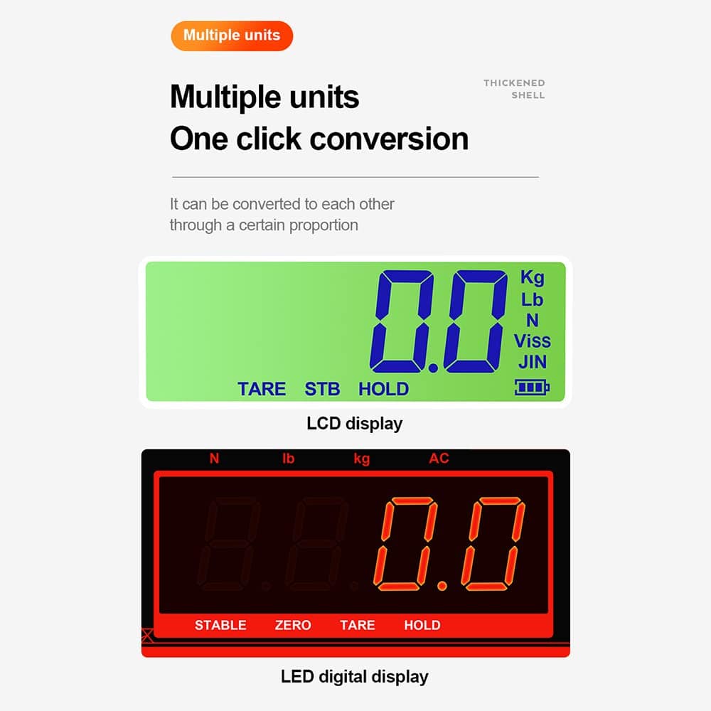 Chusui Balança de guindaste digital à prova d'água 1500kg/30... - Image 4