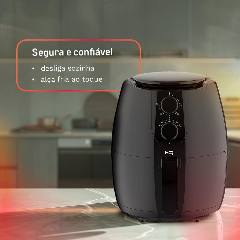 Fritadeira Sem Óleo AirFryer HQ 5 litros Preto HQ-AF5LMP (22... | É bom mesmo? Descubra antes de comprar - Image 7