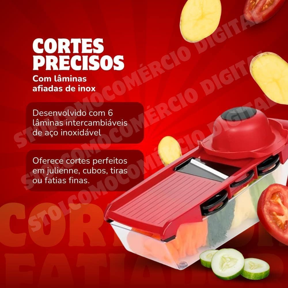TopLar Cortador Fatiador e Ralador de Legumes Multifuncional... - Image 5