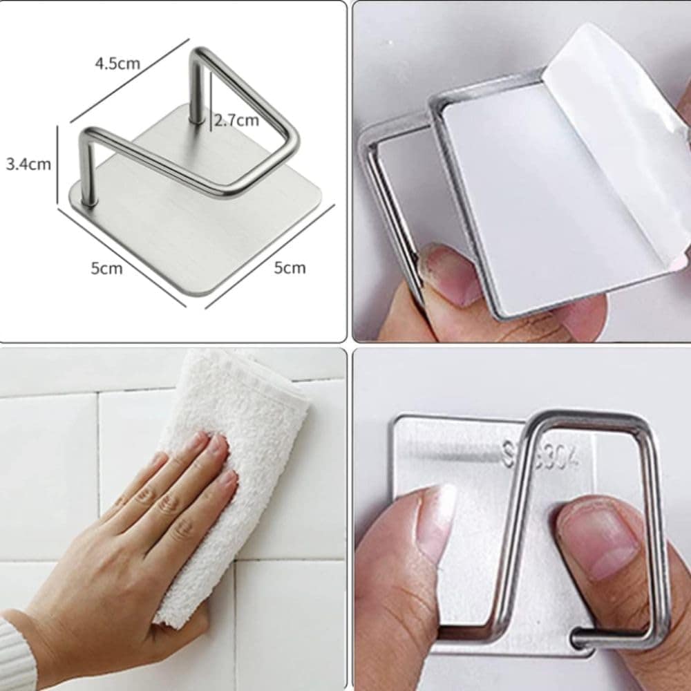 Suporte para Esponja em Aço Inoxidável, Gancho Porta Bucha p... - Image 5