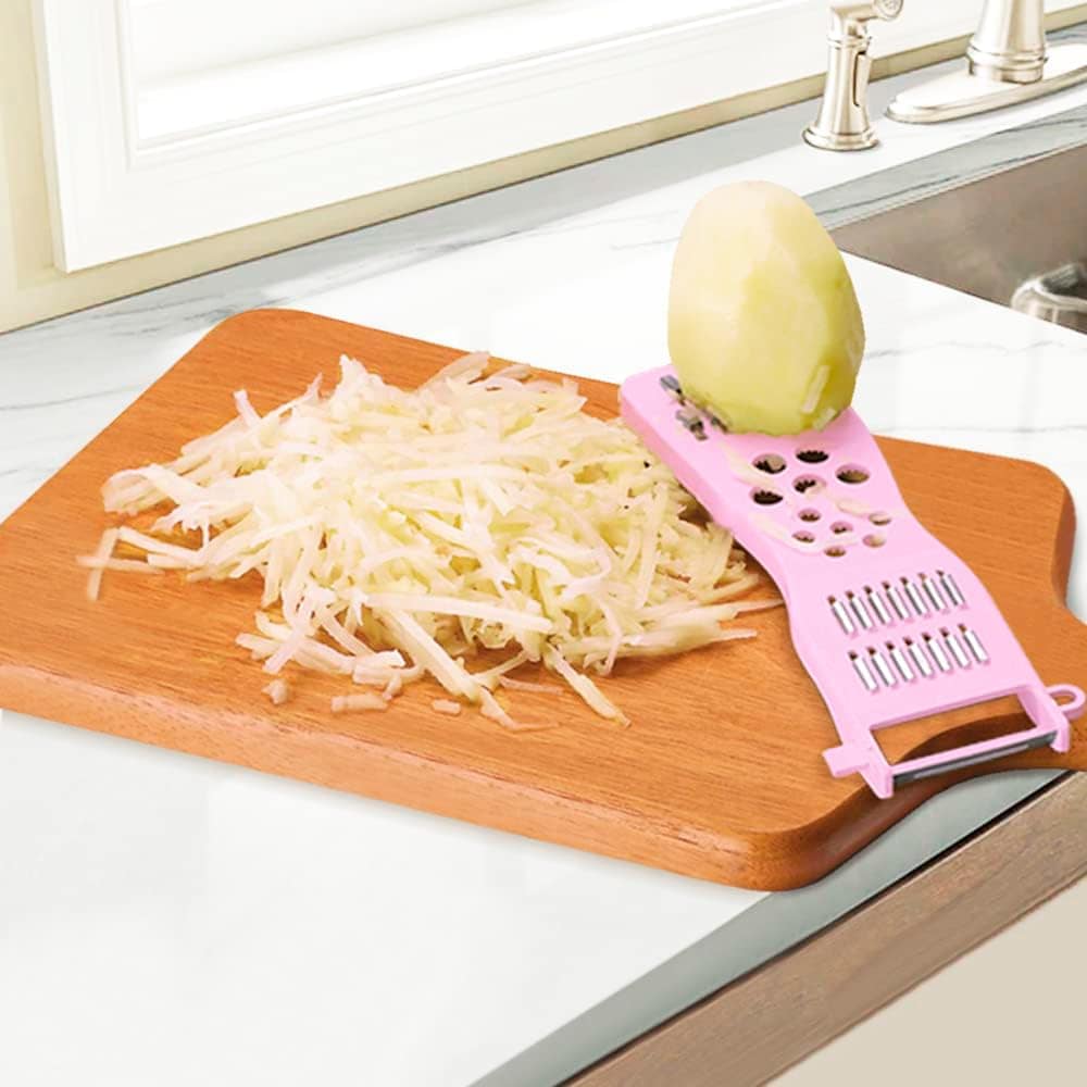 Descascador e Ralador 5 em 1 Candy Color Keita - Branco - Image 3