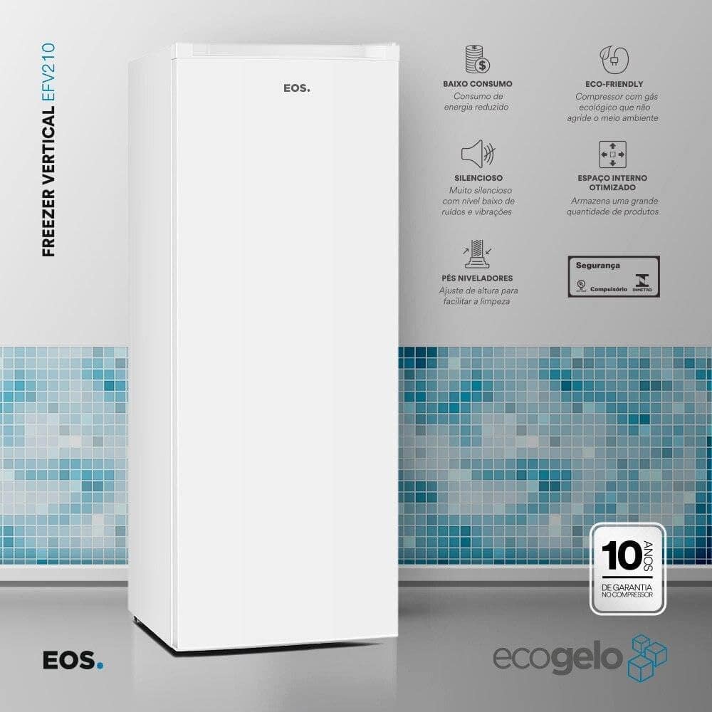 Freezer Vertical Eos 172 Litros Ecogelo Efv210 220v - Image 6