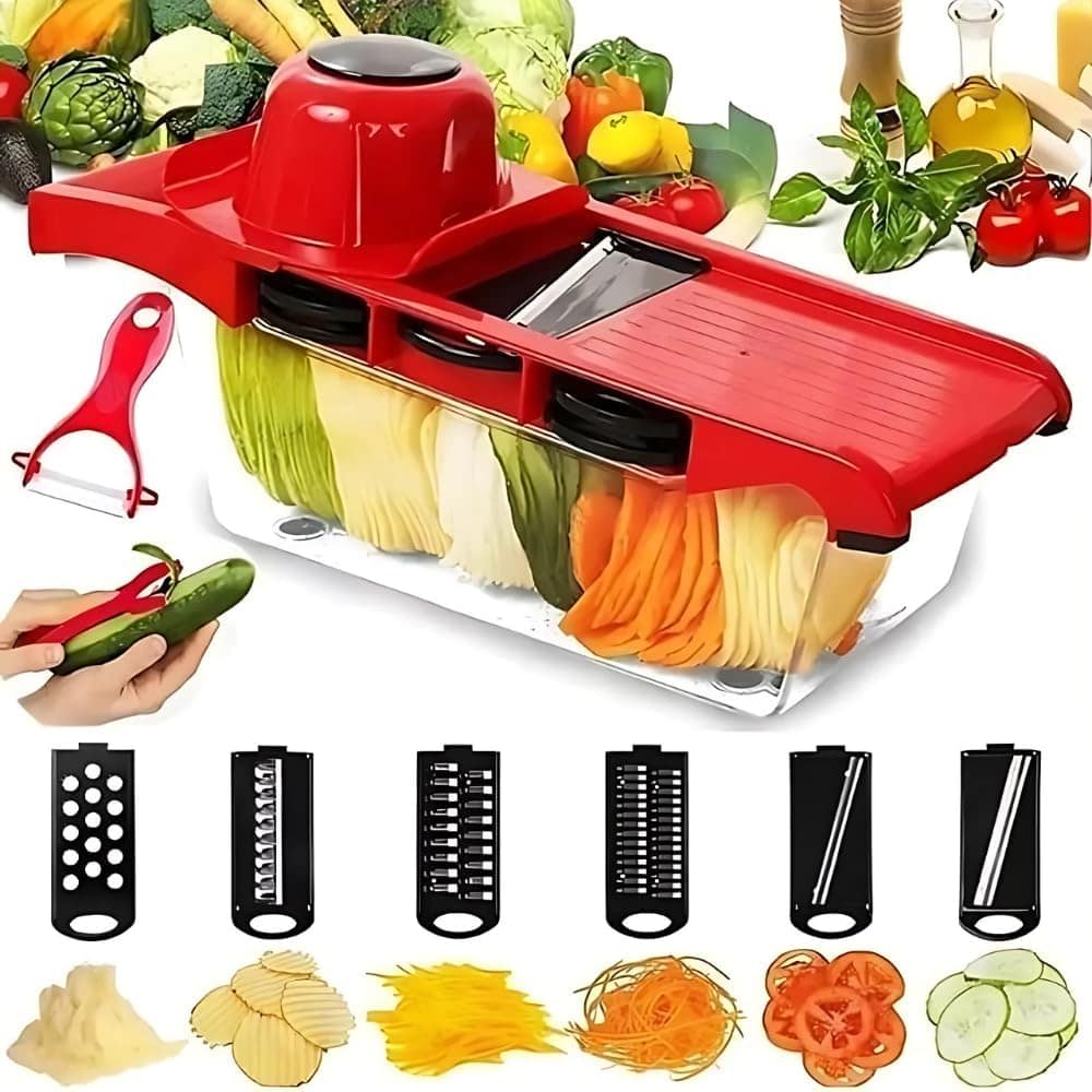 Ralador Fatiador Cortador de Legumes Frutas e Vegetais Multi...