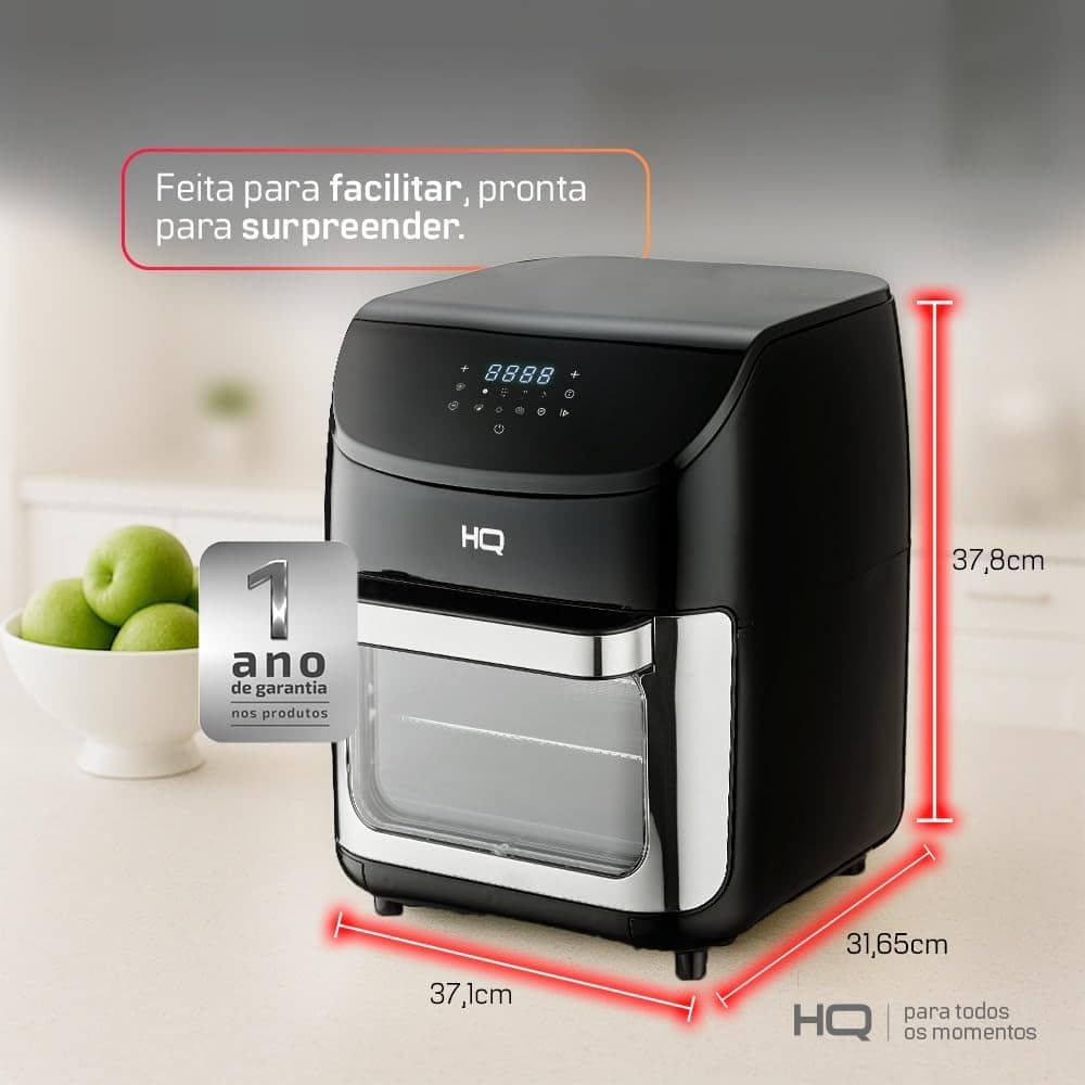 Fritadeira Sem Óleo AirFryer Oven HQ 5 em 1 12 litros Digita... | É bom mesmo? Descubra antes de comprar - Image 7