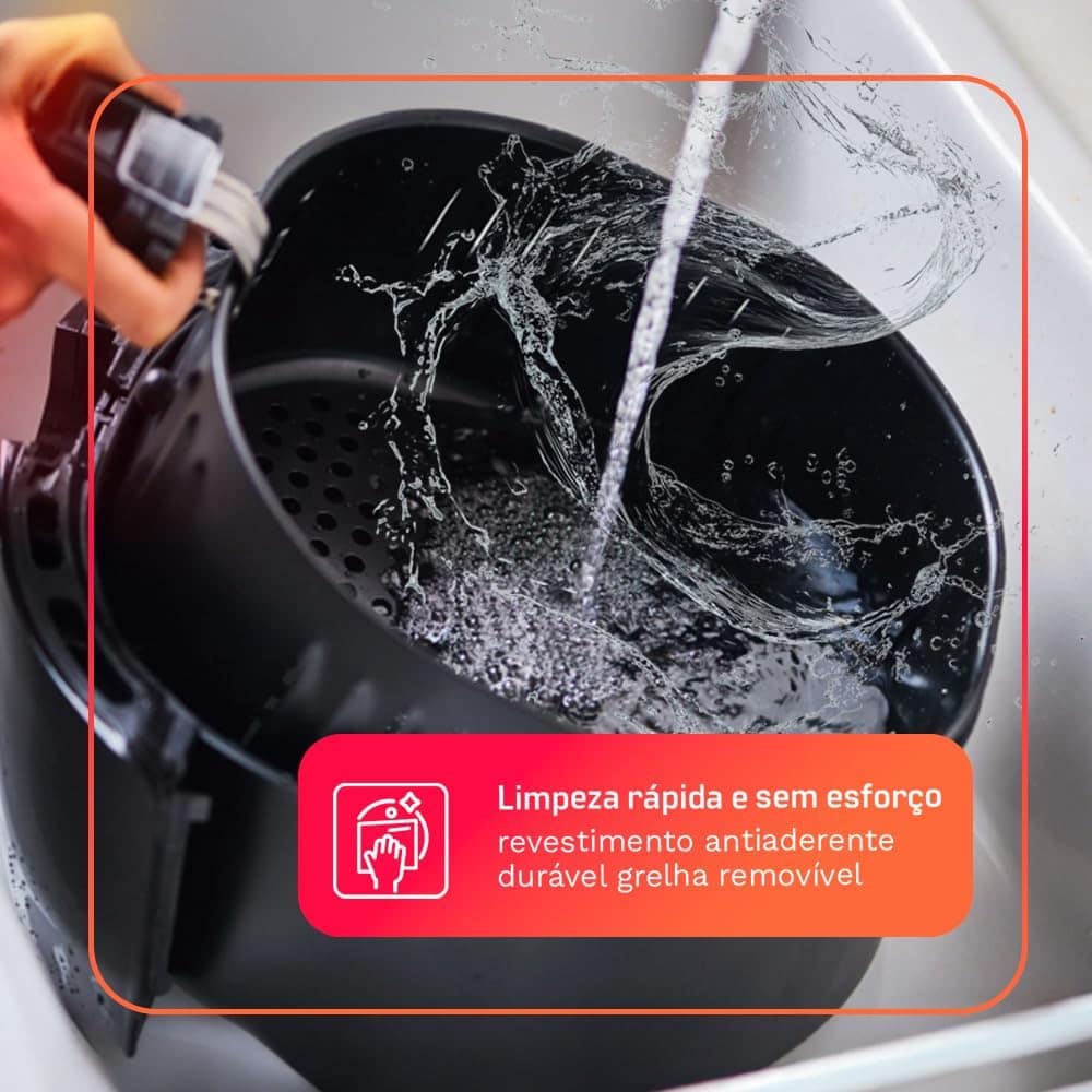 Fritadeira Sem Óleo AirFryer HQ 4,8 litros Digital Preto HQ-... | É bom mesmo? Descubra antes de comprar - Image 7
