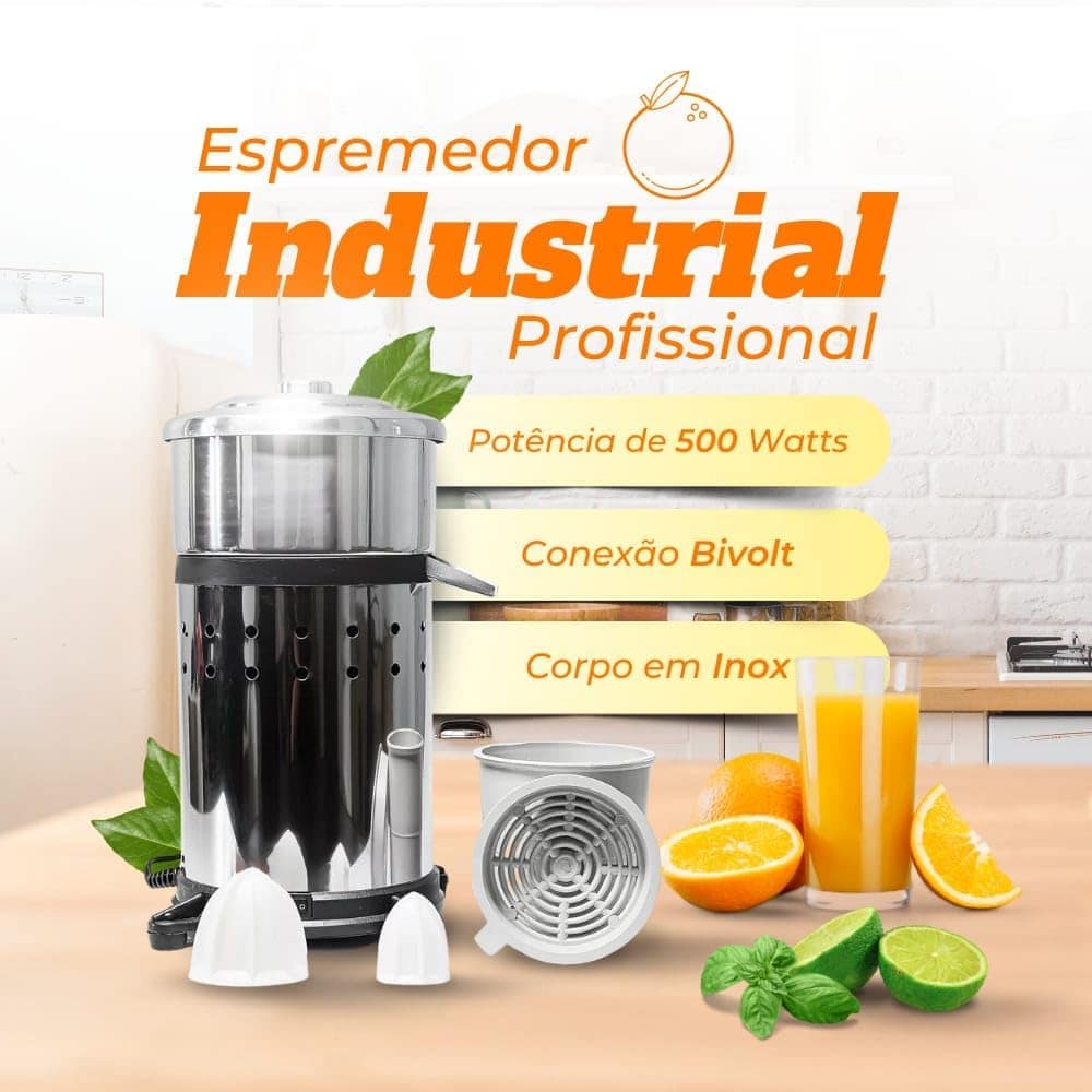 Espremedor Extrator Profissional Premium em Inox Anti-Respin... - Image 2