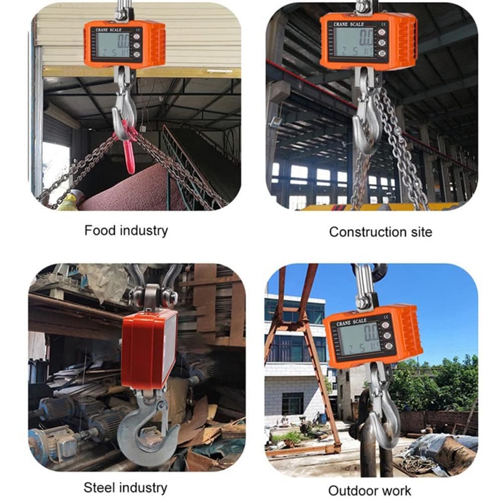 Chusui Balança de suspensão digital 1000kg/ 2204lbs Balança ... - Image 5