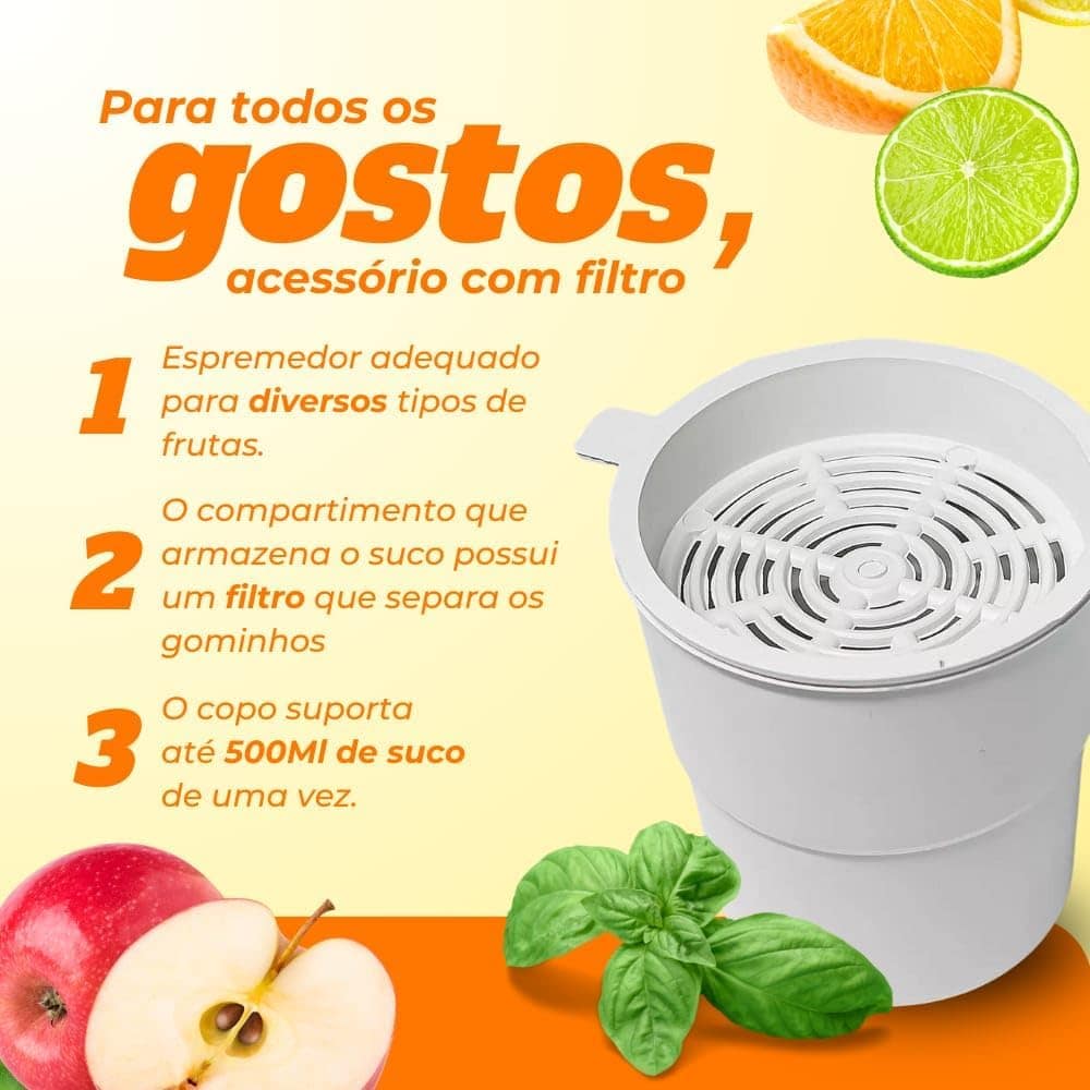 Espremedor Extrator Profissional Premium em Inox Anti-Respin... - Image 5