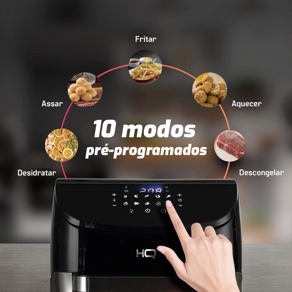 Fritadeira Sem Óleo AirFryer Oven HQ 5 em 1 12 litros Digita... | É bom mesmo? Descubra antes de comprar - Image 4