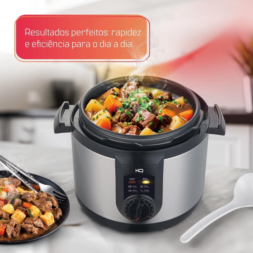 Panela de Pressão Elétrica Multifuncional HQ 6 Litros Inox H... - Image 5