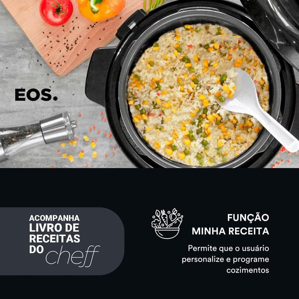 Panela de Pressão Elétrica 3 Litros Eos Multicooker Digital ... - Image 9