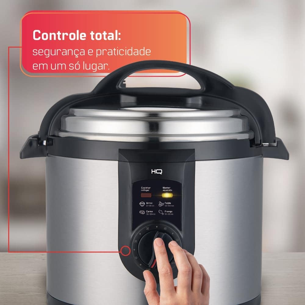 Panela de Pressão Elétrica Multifuncional HQ 5 Litros Inox H... - Image 2