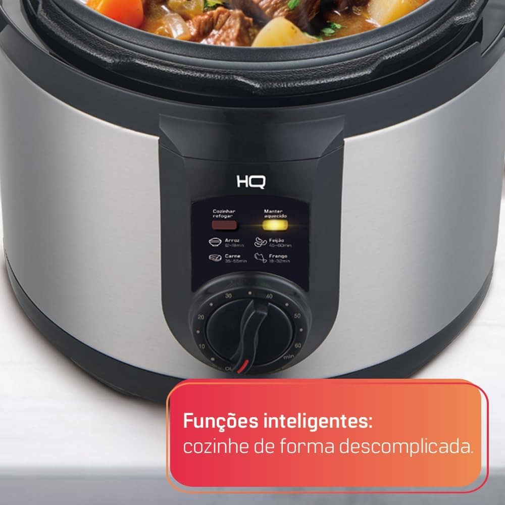 Panela de Pressão Elétrica Multifuncional HQ 5 Litros Inox H... - Image 3