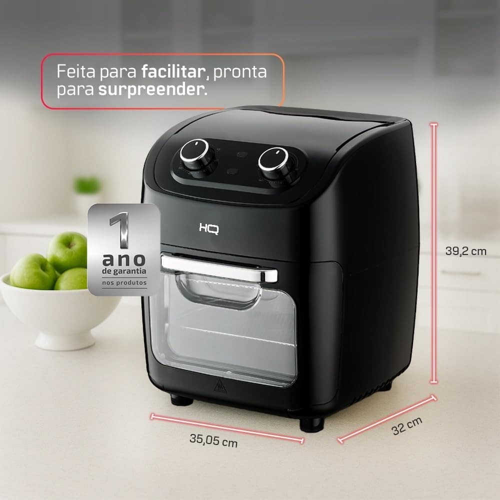 Fritadeira Sem Óleo AirFryer Oven HQ 12 litros 3 em 1 Mecâni... | É bom mesmo? Descubra antes de comprar - Image 4