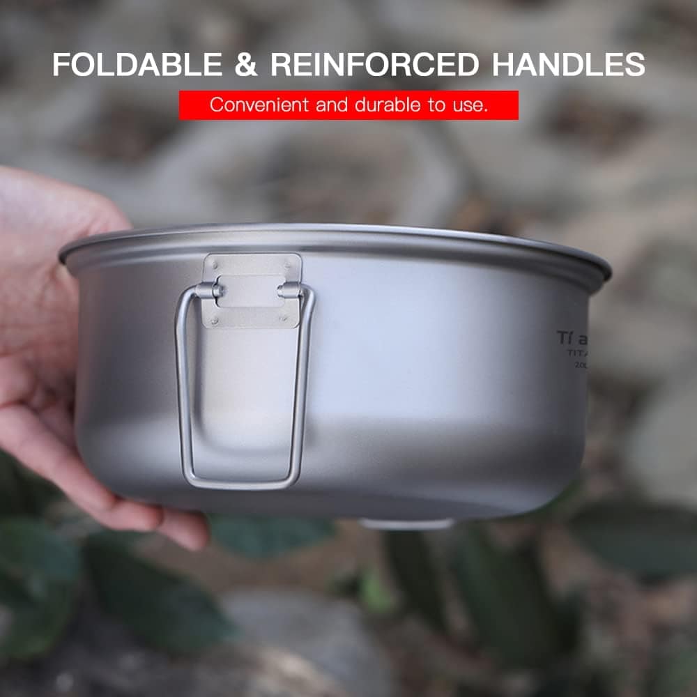 Panela Fumegante,KKcare Conjunto de panela a vapor de titâni... - Image 3