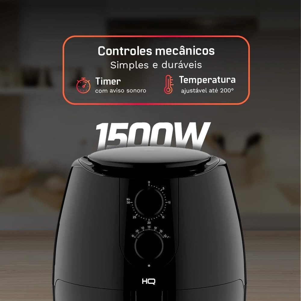 Fritadeira Sem Óleo AirFryer HQ 5 litros Preto HQ-AF5LMP (12... | É bom mesmo? Descubra antes de comprar - Image 5