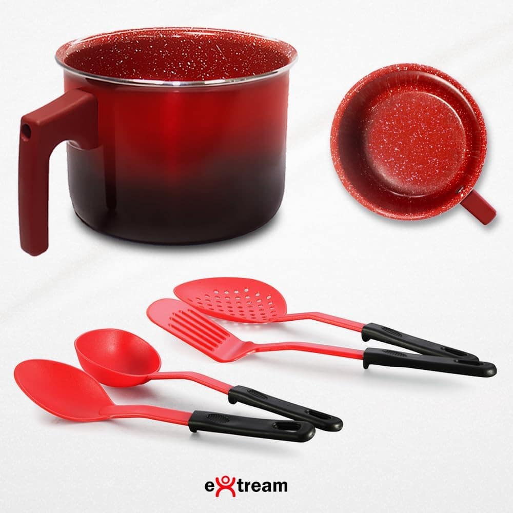 Jogo de Panelas Revestimento Ceramica Indução 11 peças Extre... - Image 5