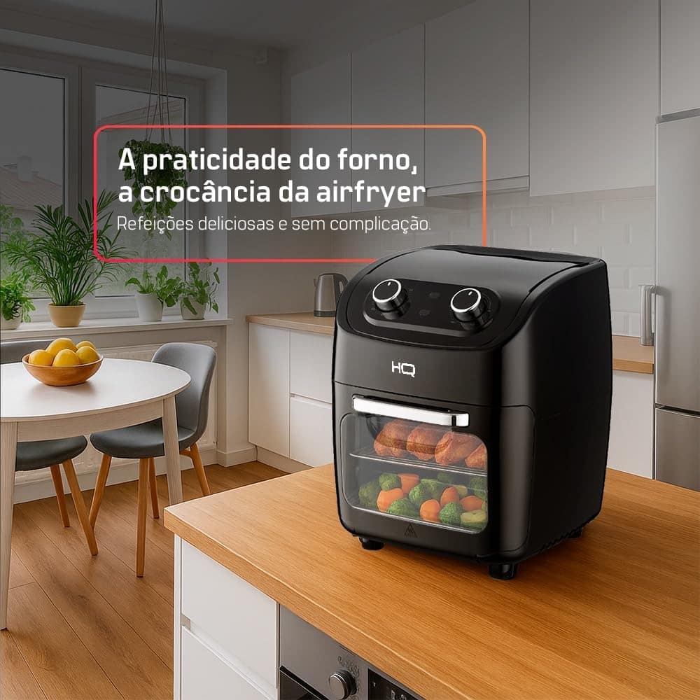 Fritadeira Sem Óleo AirFryer Oven HQ 12 litros 3 em 1 Mecâni... | É bom mesmo? Descubra antes de comprar - Image 8