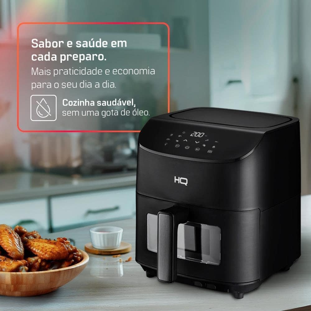 Fritadeira Sem Óleo AirFryer HQ 7 litros Digital com Visor P... | É bom mesmo? Descubra antes de comprar - Image 4