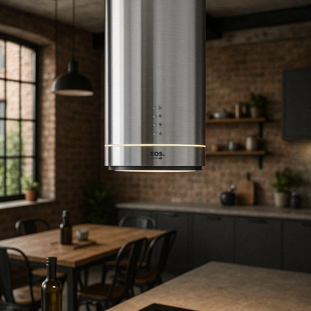 Coifa e Depurador de Ilha Eos 38cm Maxxi Air Redonda Inox 12... - Image 3