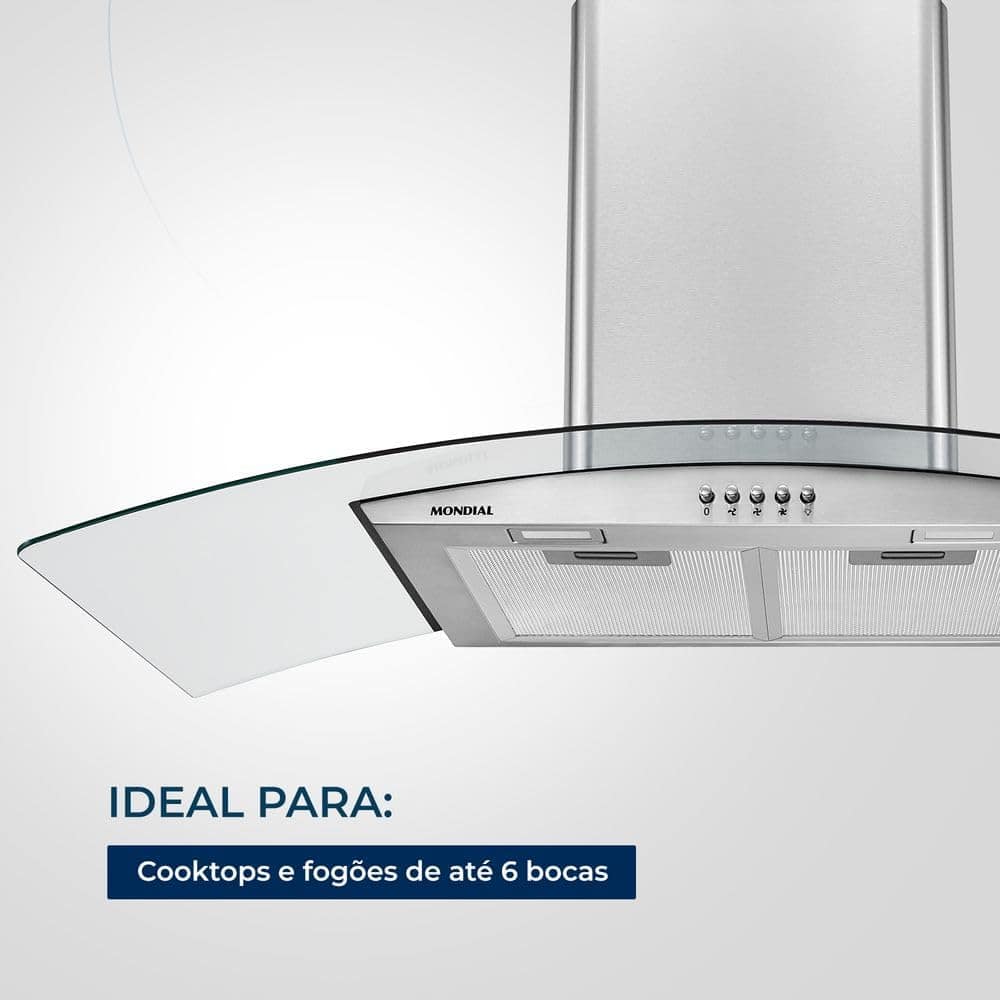 Coifa de Parede Mondial CF90-01 COIFA DE PAREDE-127V-INOX - Image 6