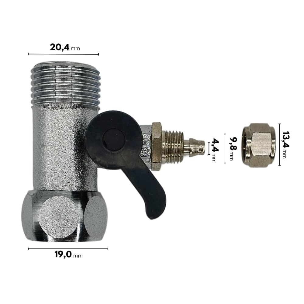 Adaptador Conexão 1/2 para 1/4 com Registro Compatível com P... | É bom mesmo? Descubra antes de comprar - Image 3